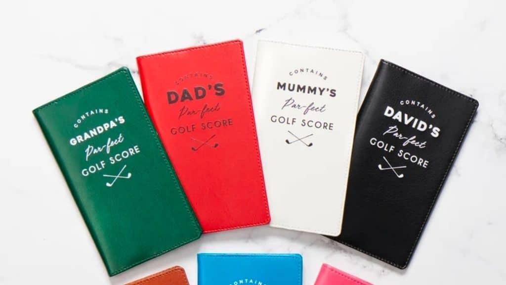 Personalised Golf Score Card Holder