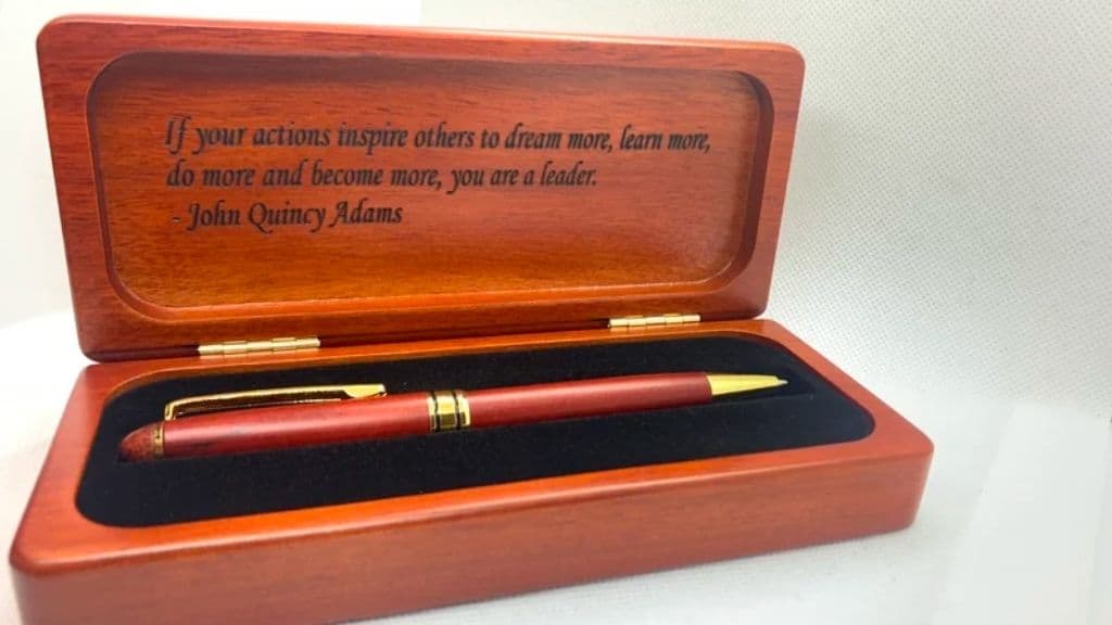 Personalized Rosewood Pen Case
