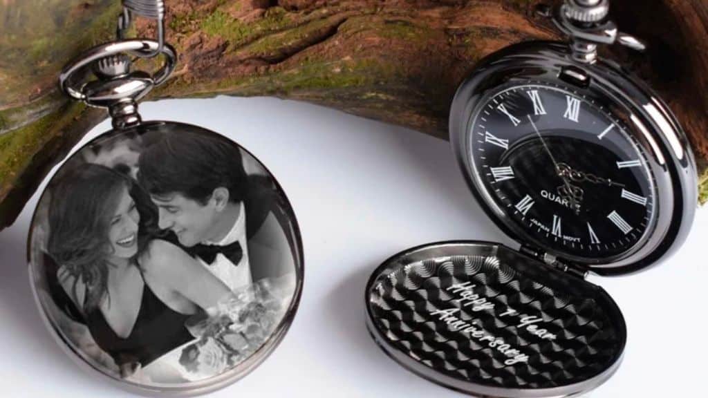 Personalized Photo Engraved Pocket Watch