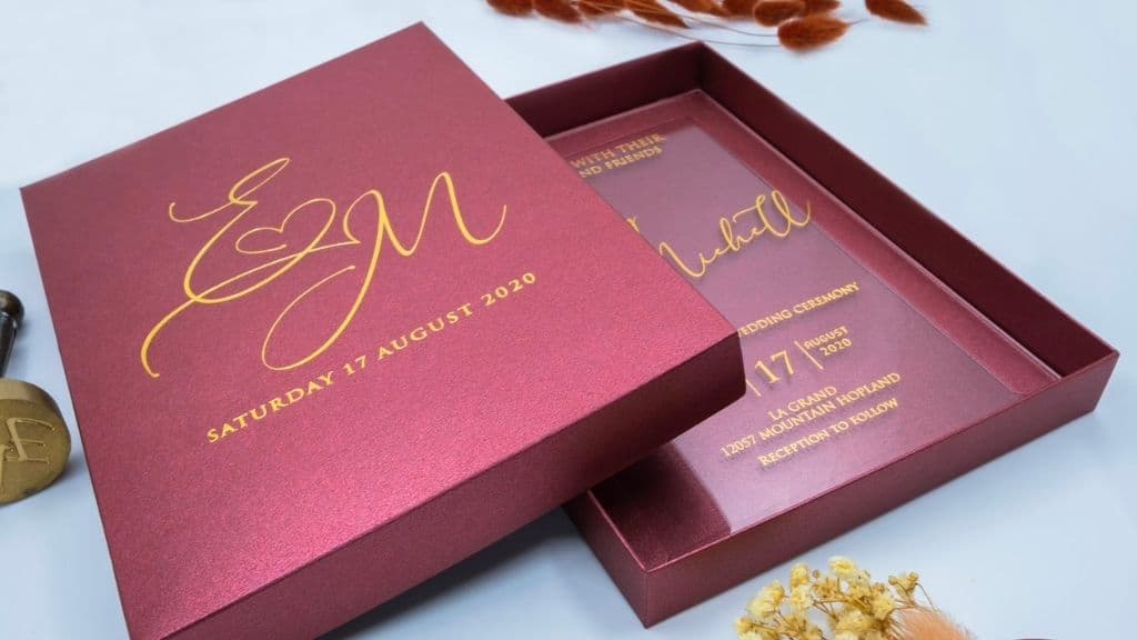 Luxury Acrylic Wedding Invitations