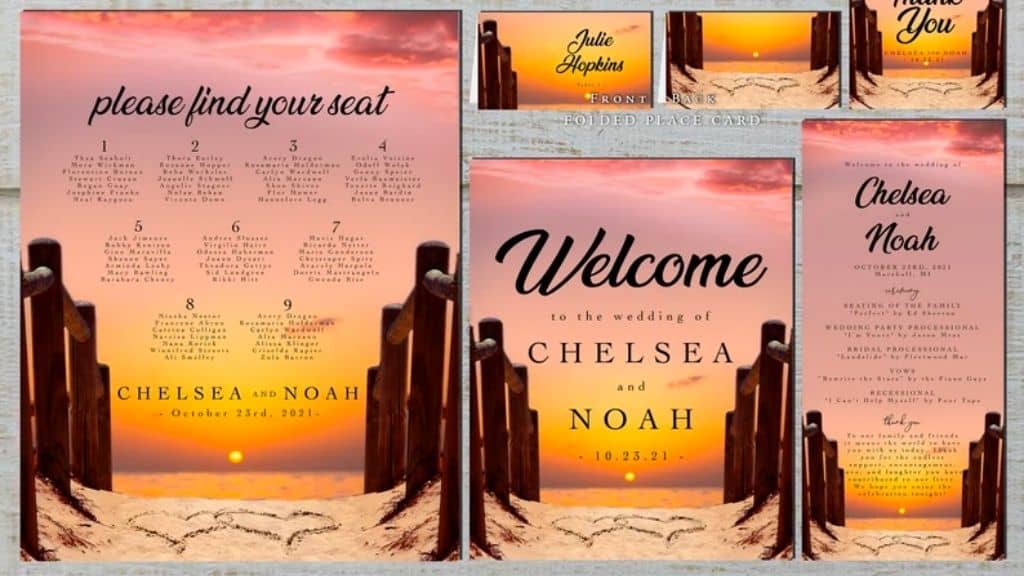 Romantic Beach Wedding Invitation by sandy - Etsy