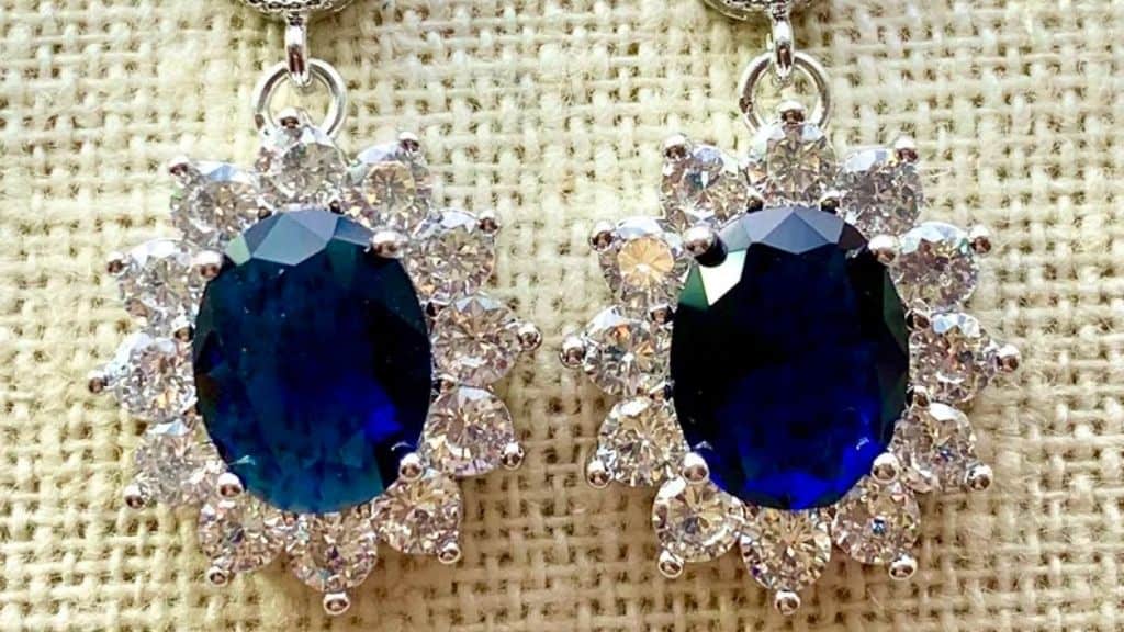 Sapphire Blue Earrings Inspired by Kate Middleton
