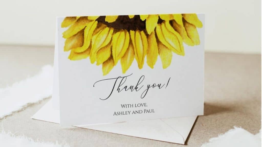 Singular Sunflower Rustic Wedding Invite Set
