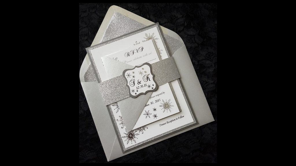 Winter Wonderland Foil Invitation Card