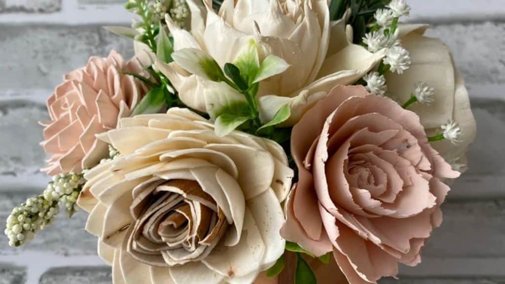Sola Wood Hand Dyed Flower Arrangement