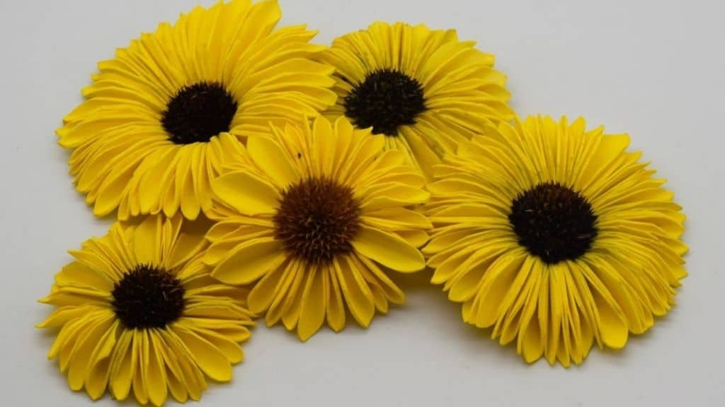 Sunflower Sola Wood Flowers Set