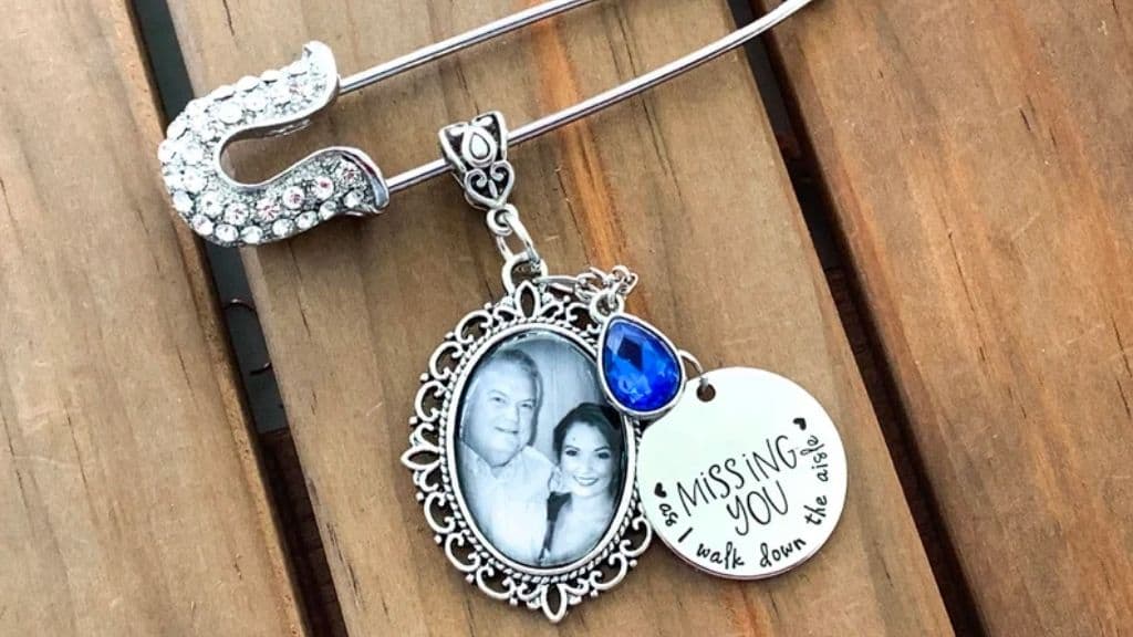 Something Blue Bridal Photo Charm