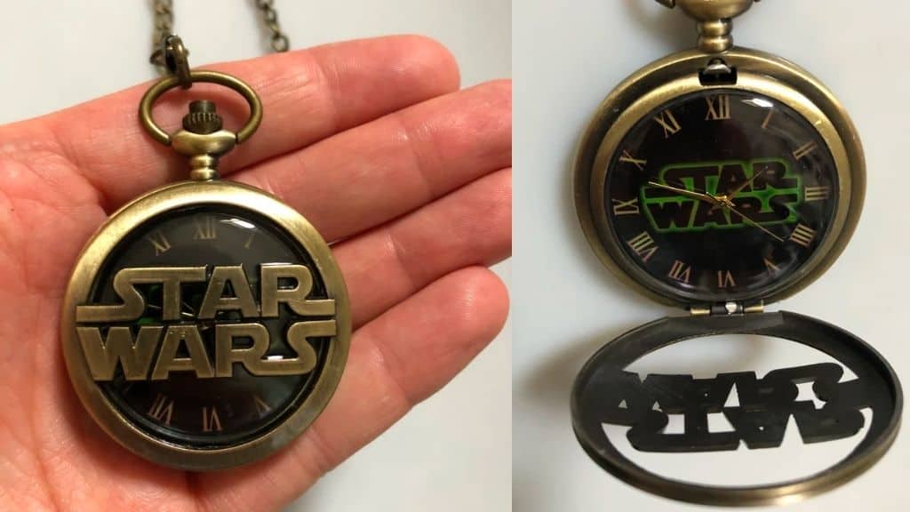 Star Wars Quartz Pocket Watch with Chain