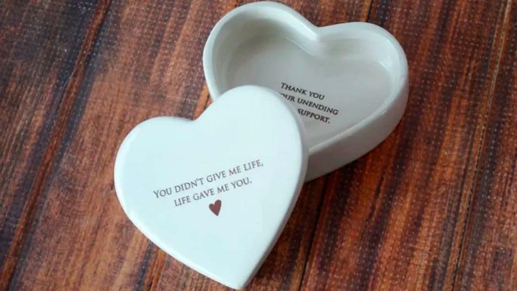 Stepmother of the Groom Heart Keepsake Box