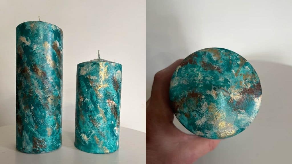 Hand Painted Lead-Free Pillar Candles
