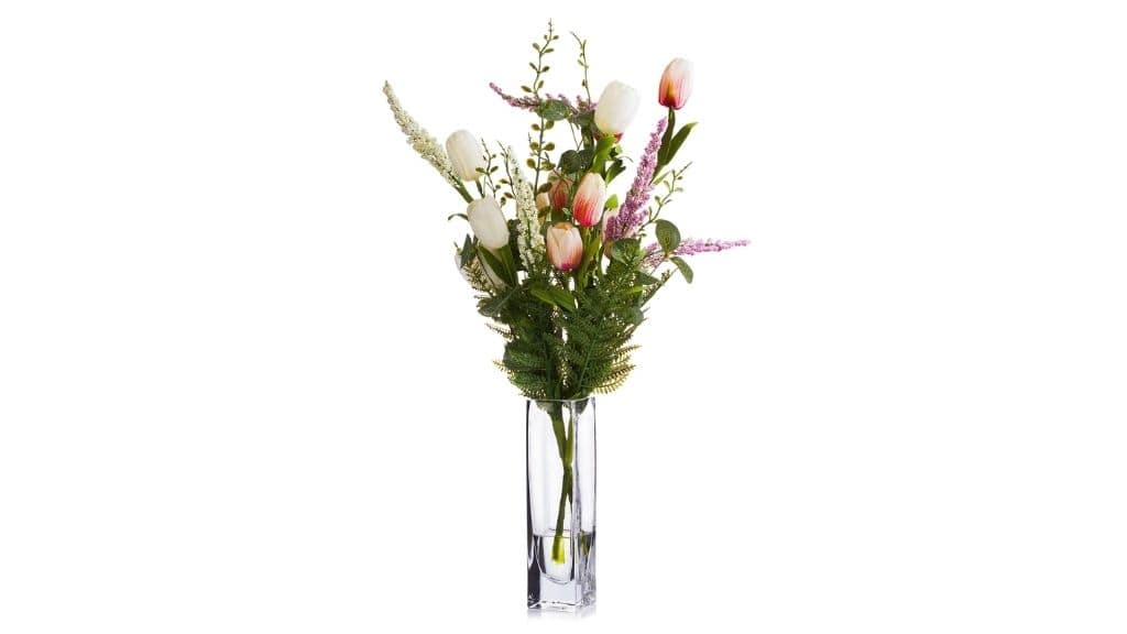 Enova Home Tulip Artificial Flower Arrangement