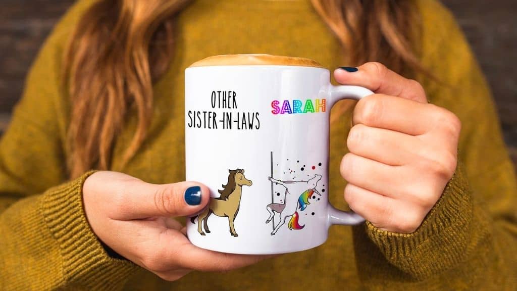 Unicorn Sister-in-Law Personalized Mug