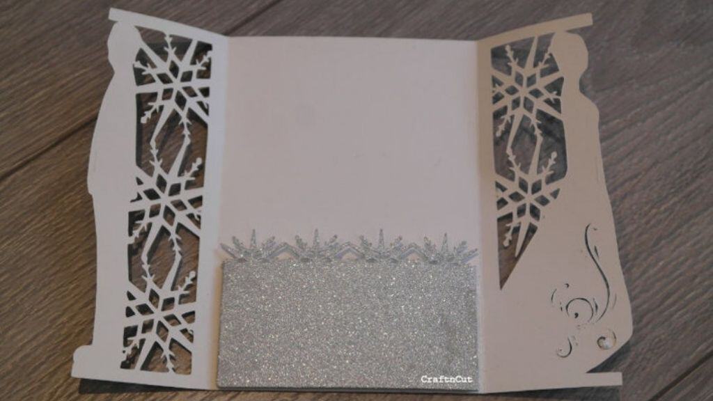 Tri-Fold Snowflake Wedding Invitation