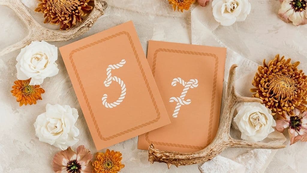 Wrangler Themed Table Numbers