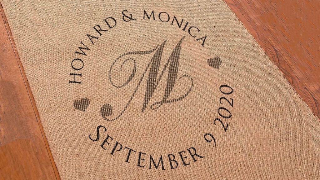 Burlap Aisle Runner