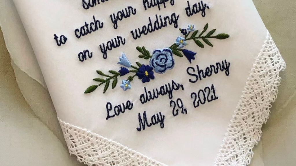 Wedding Blue Handkerchief