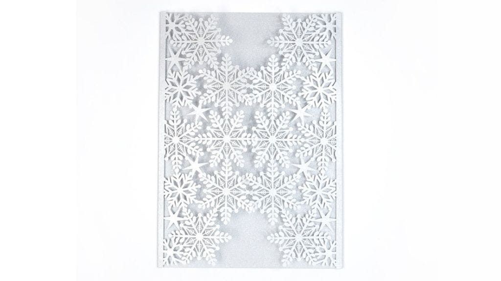 Metallic Snowflake Wedding Invitation