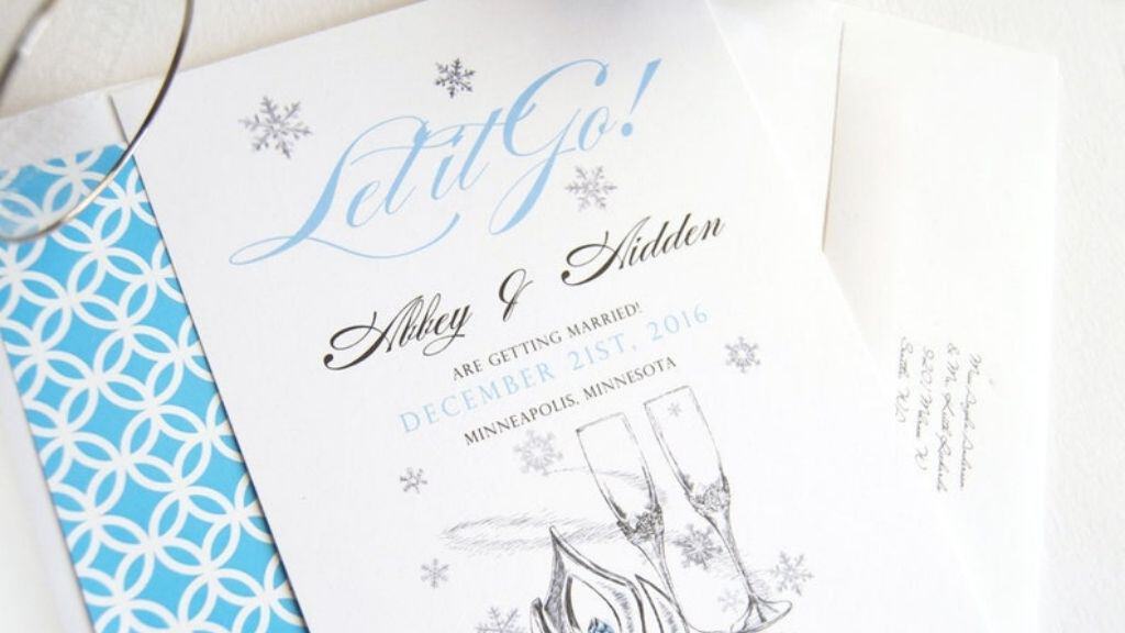 MagicWand Frozen Wedding Invitations