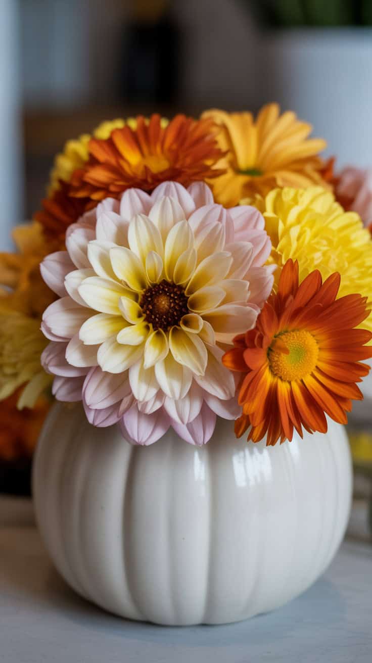 a close up photograph of a floral