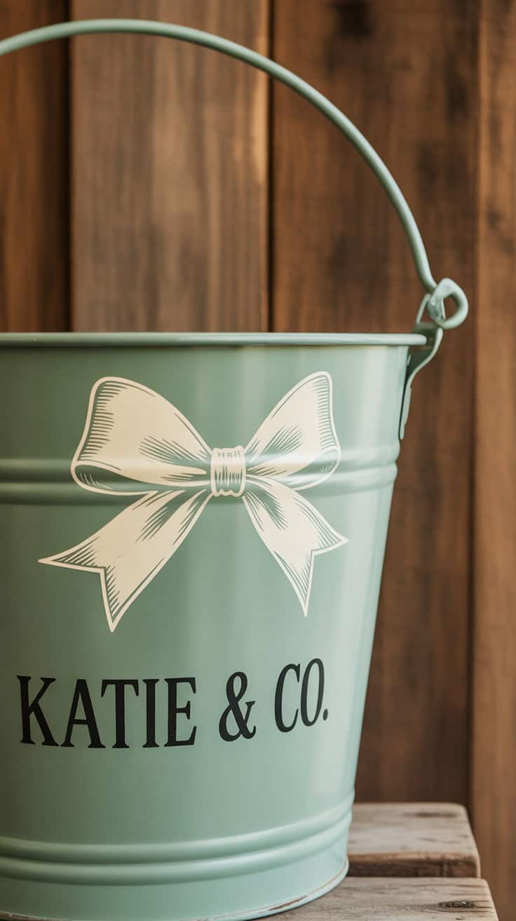 a close up photograph of a mint green