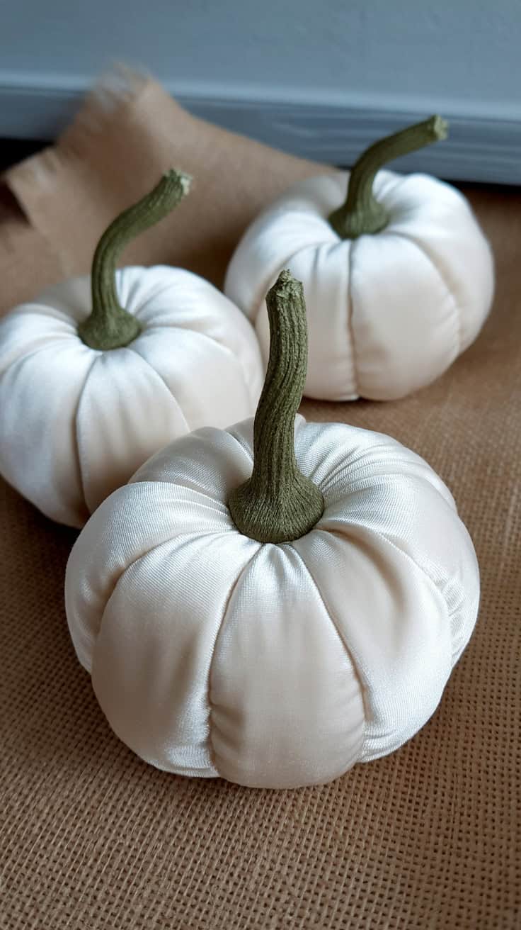 a close up photograph of three white