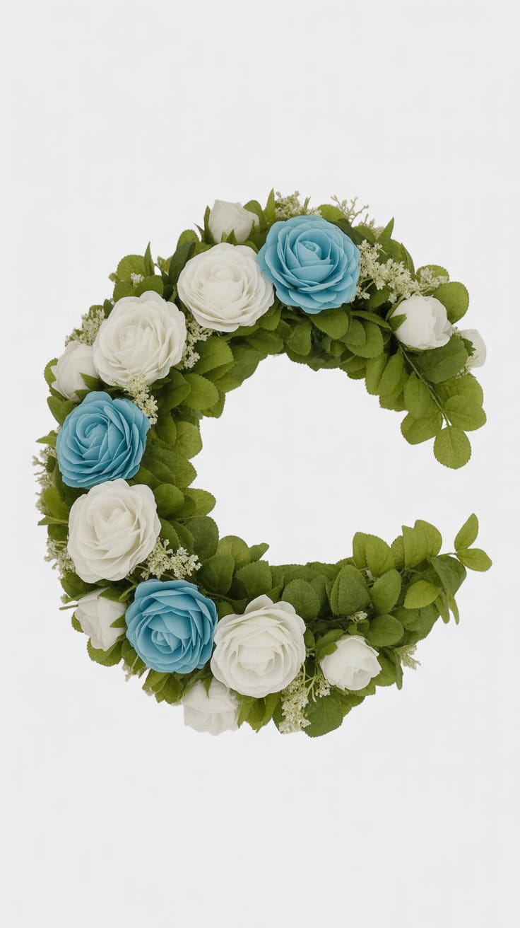 a decorative floral garland arrangement KXm H6s4Q