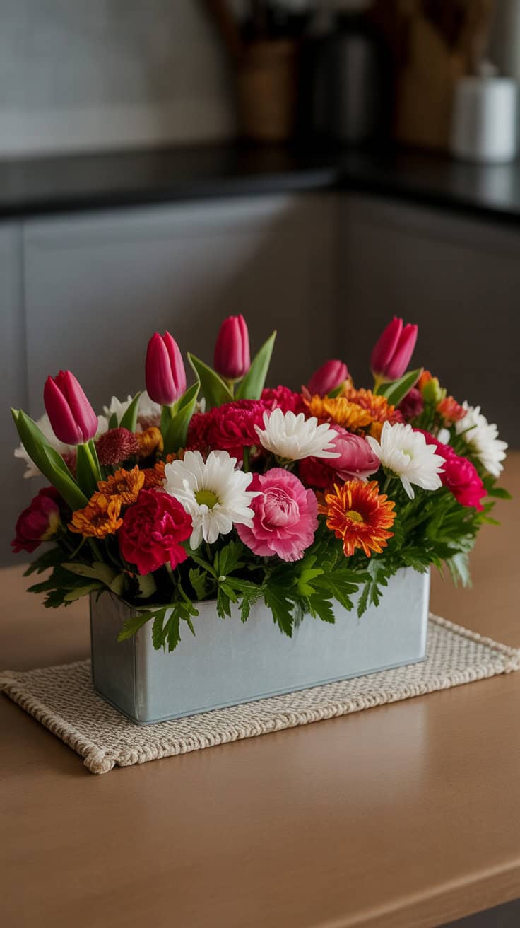 a photograph of a vibrant floral centerp Zz9Yofe7SEK0GcEuDBGgJg EsU2u0fdS4CPUPfjVkUg7g