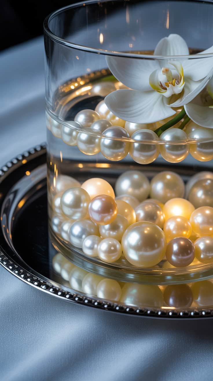 a photograph of a wedding centerpiece