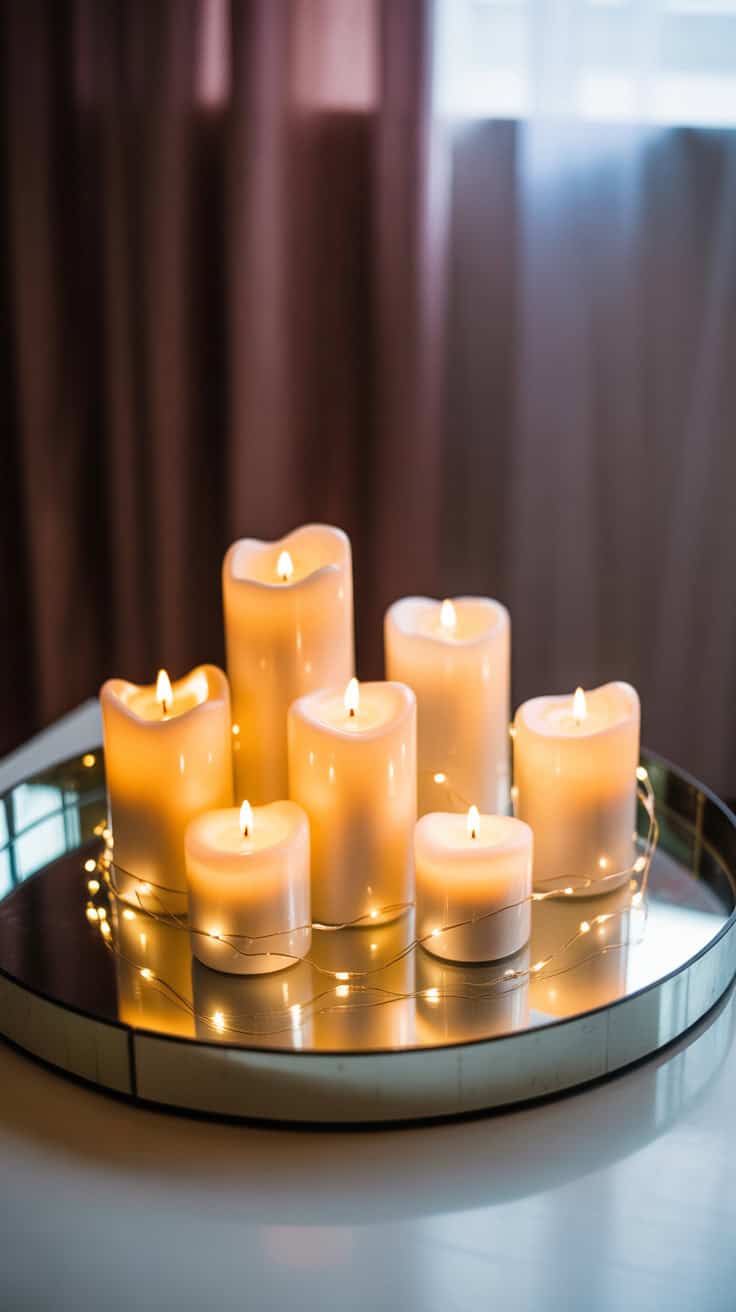 a photograph of six ivory flameless cand yr1GJR0CQPykngGfj0U6KA RE AWJkYQM2XTgWf8nr5vg