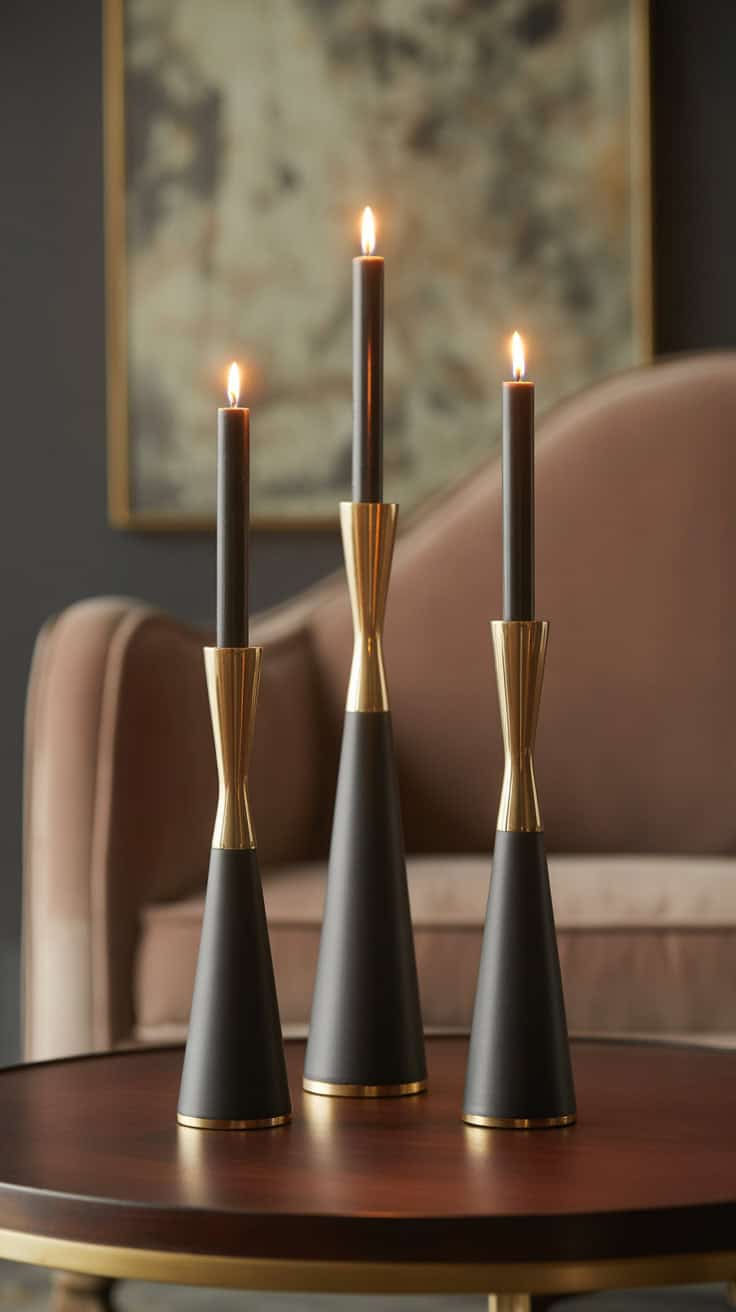 a photograph of three elegant candlestic CM L4rBZQQ2zeIvVoWjWMQ DVNyZlCLRdaR4ihWkzEJww