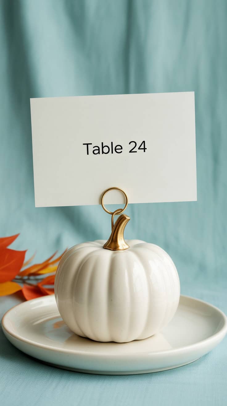 a white ceramic pumpkin shaped place car tO2 hWZRvaW7QvpwxbFCA H U1r7w1T aKliYfRjDMpg