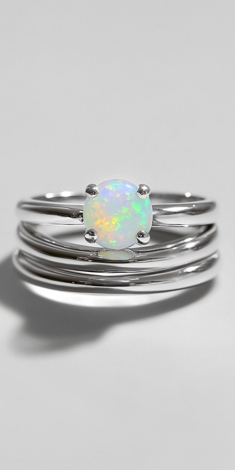 jakecain7 A photorealistic image of a round white opal three dd1c7c2e 3a2d 4931 94b1 f125f72cf29d 2
