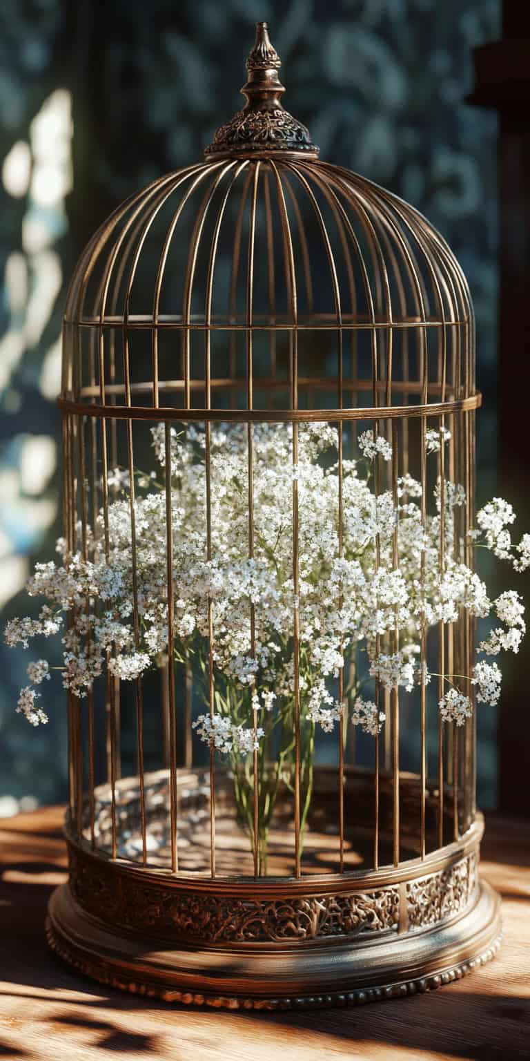 jakecain7 A photorealistic image of a vintage birdcage cloche 59e1b383 4951 46fa a6d9 a53c98179a6b 0