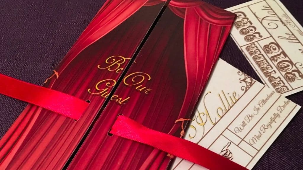 Beauty and the Beast Wedding Invitation