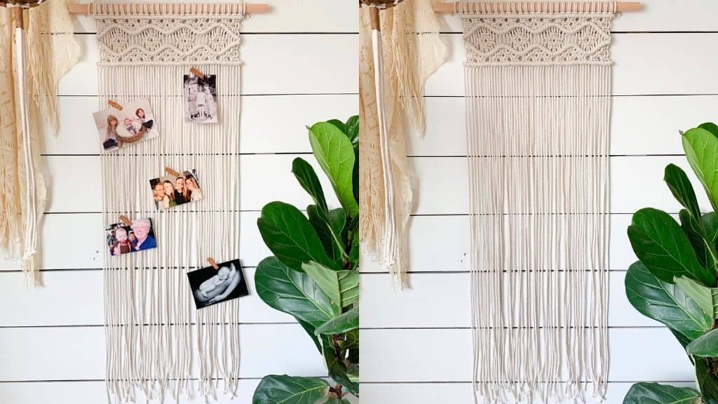 Boho Macramé Photo Holder Frame