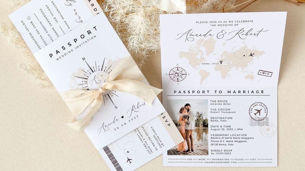 Sofia Passport Wedding Invitation Suite