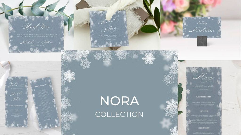Winter Wonderland Wedding Invitation Suite