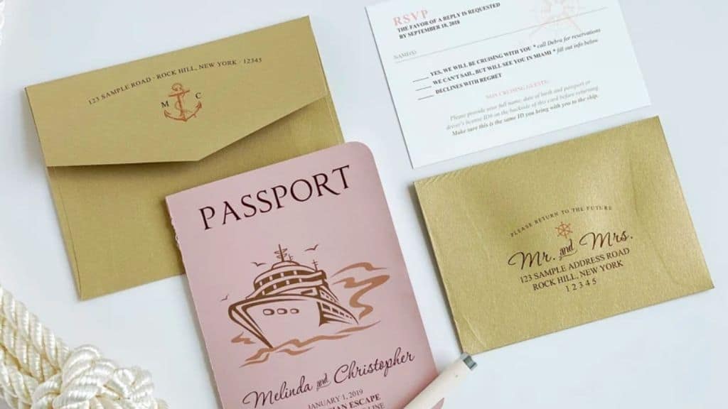 Passport Destination Wedding Invitations