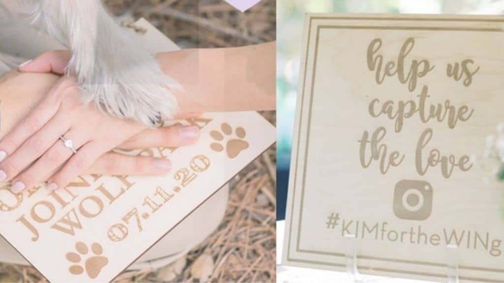 Custom Engagement Party Sign with Names