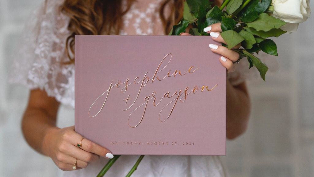 Classic Personalized Wedding Guestbook