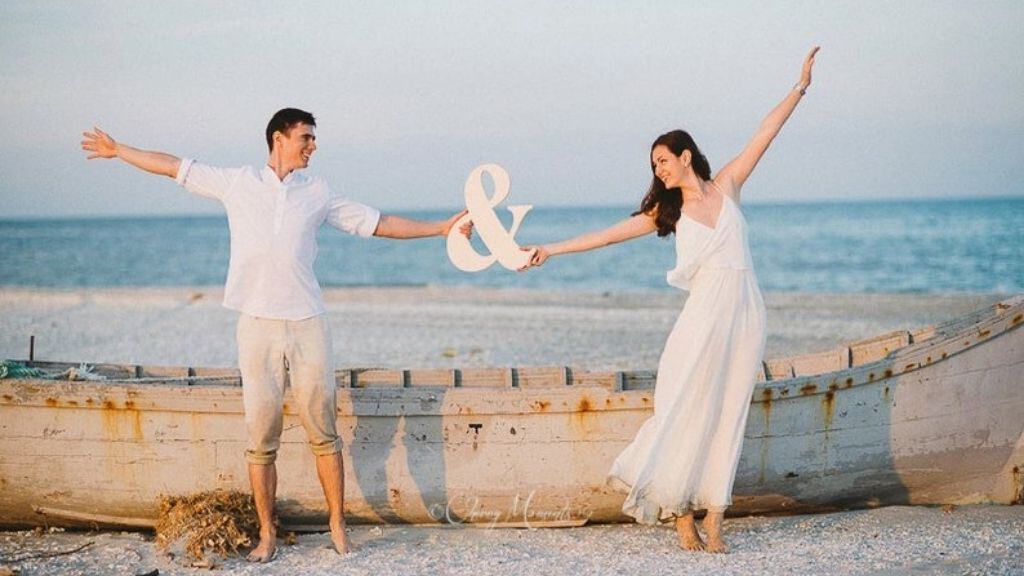 Birch Wood Wedding Ampersand Sign