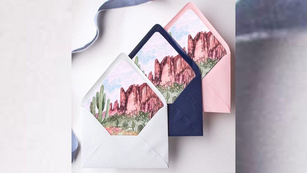 Southwest Wedding Envelope Liners