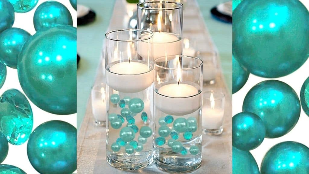 Floating Tiffany Blue Pearls