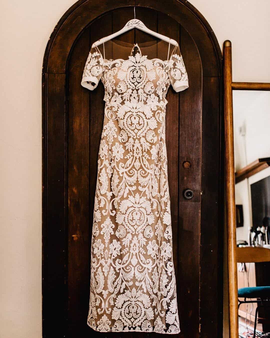 Hanging Wedding Dress