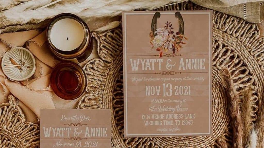 Floral Horseshoe DIY Wedding Suite