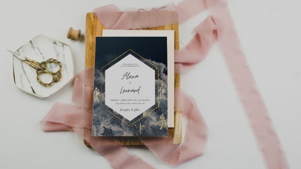 Magical Floating Candles Wedding Invitation Set