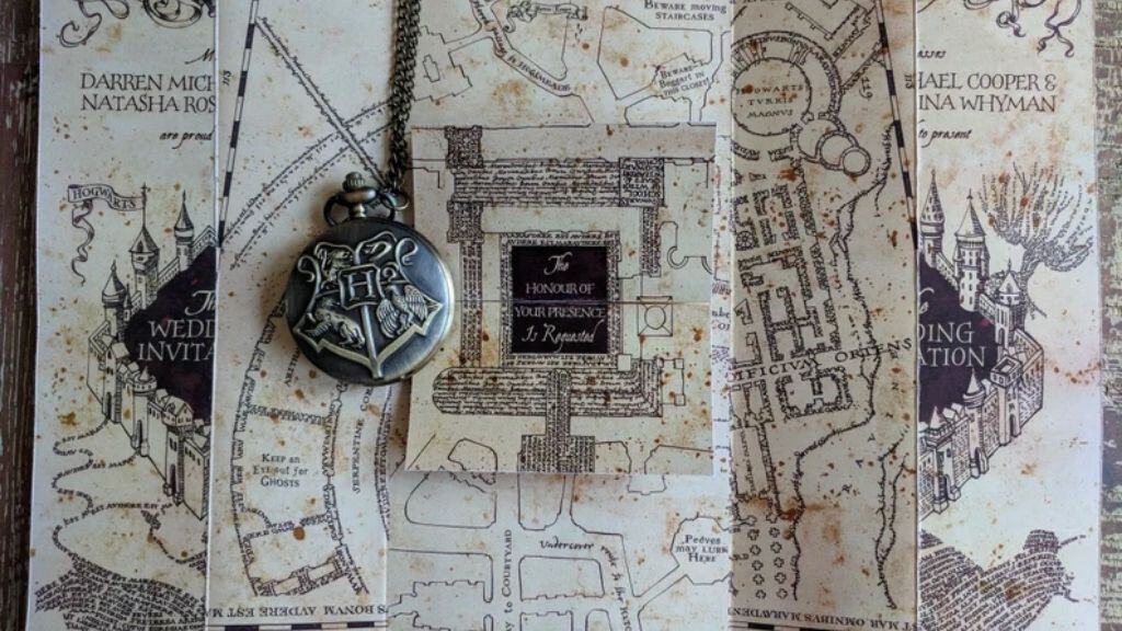 Marauders Themed Wedding Invitations