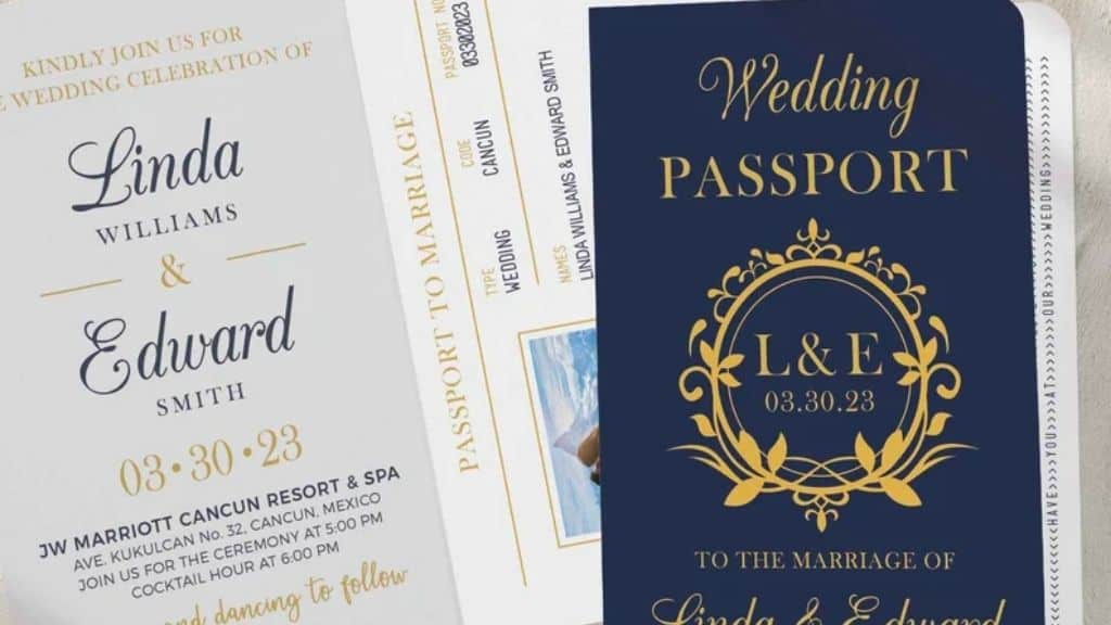 Destination Passport Invitation Set