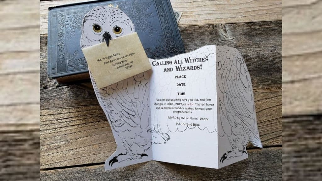 Printable Owl Invitation Card