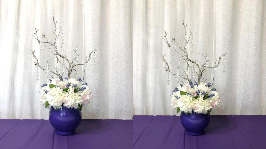Purple Centerpiece Flower Arrangement